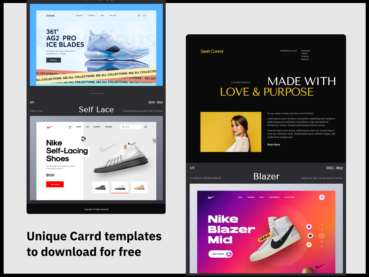 7 Unique Carrd Templates To Download Free 