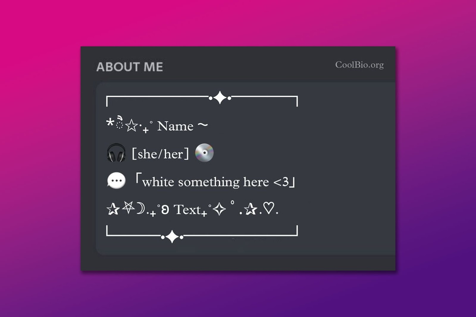 75 Discord Bio Templates Copy Paste Alvaro Trigo s Blog 75 Discord Bio Templates Copy Paste Alvaro Trigo s Blog
