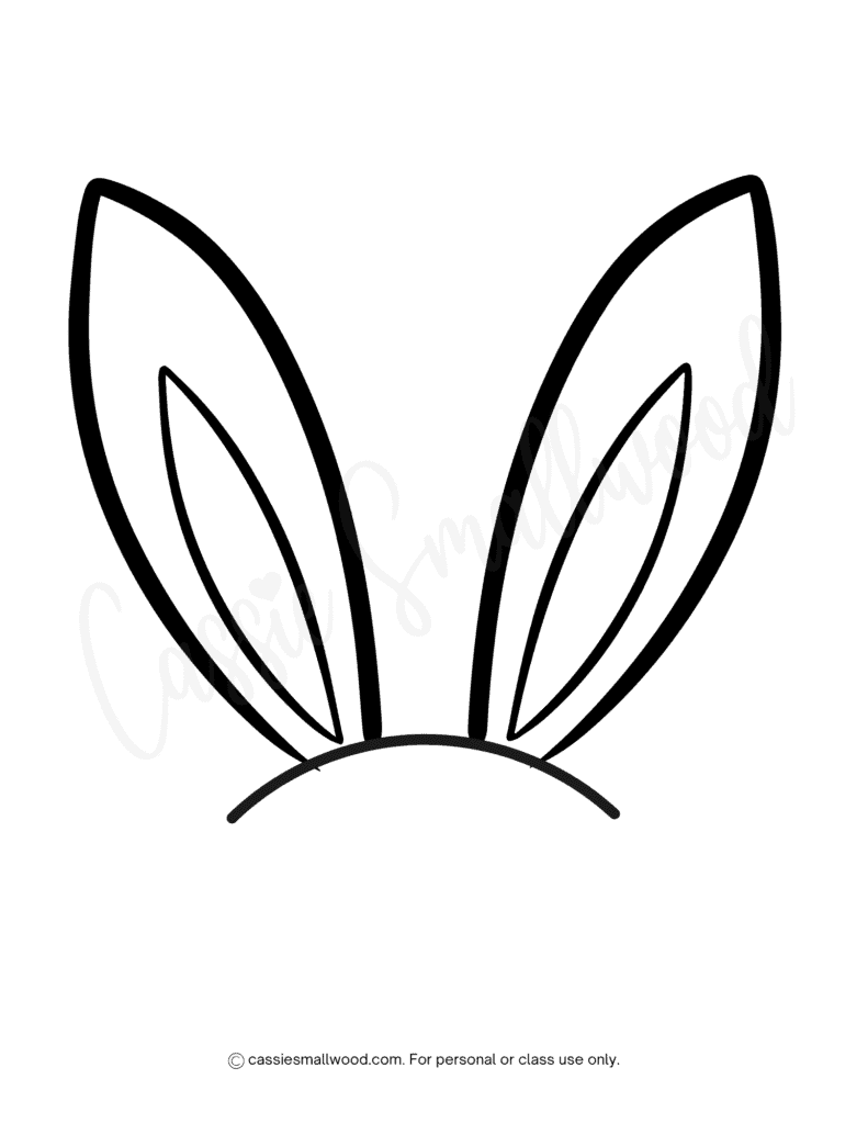 8 CUTE Bunny Ear Templates Cassie Smallwood