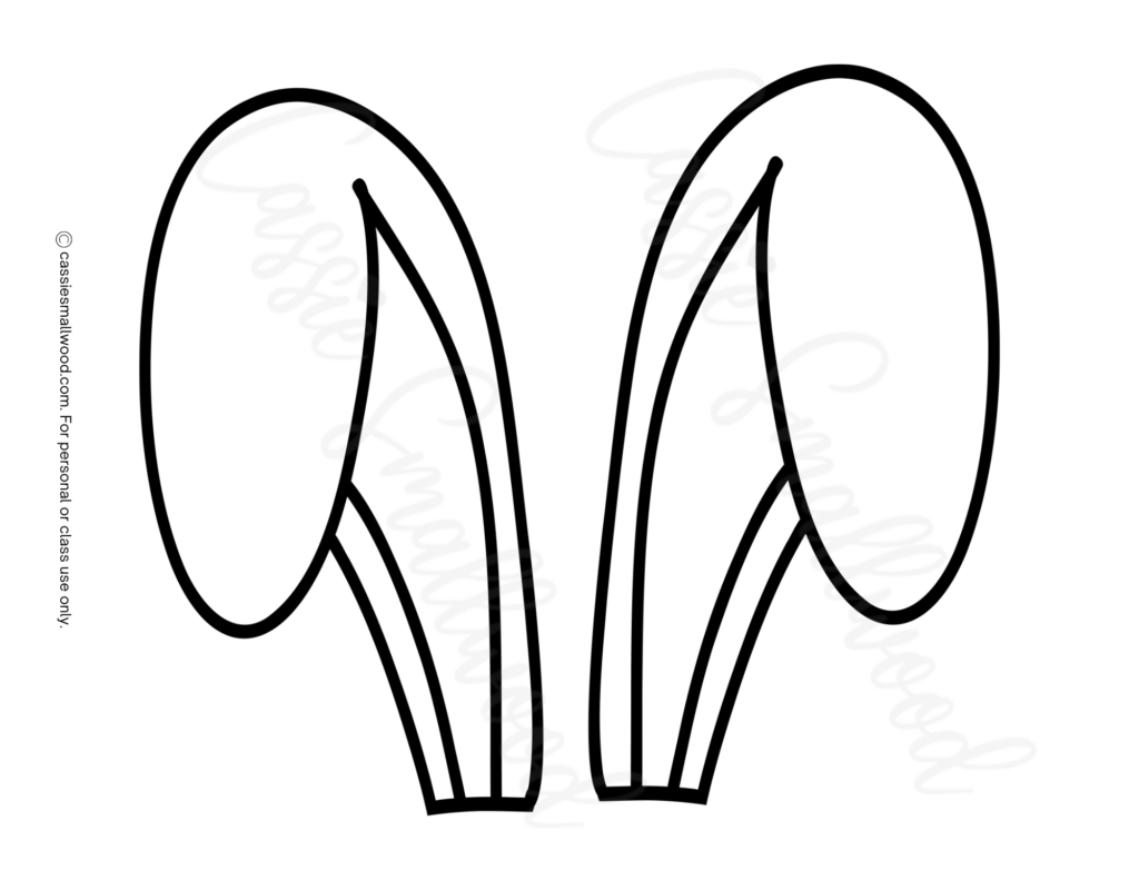 8 CUTE Bunny Ear Templates Cassie Smallwood