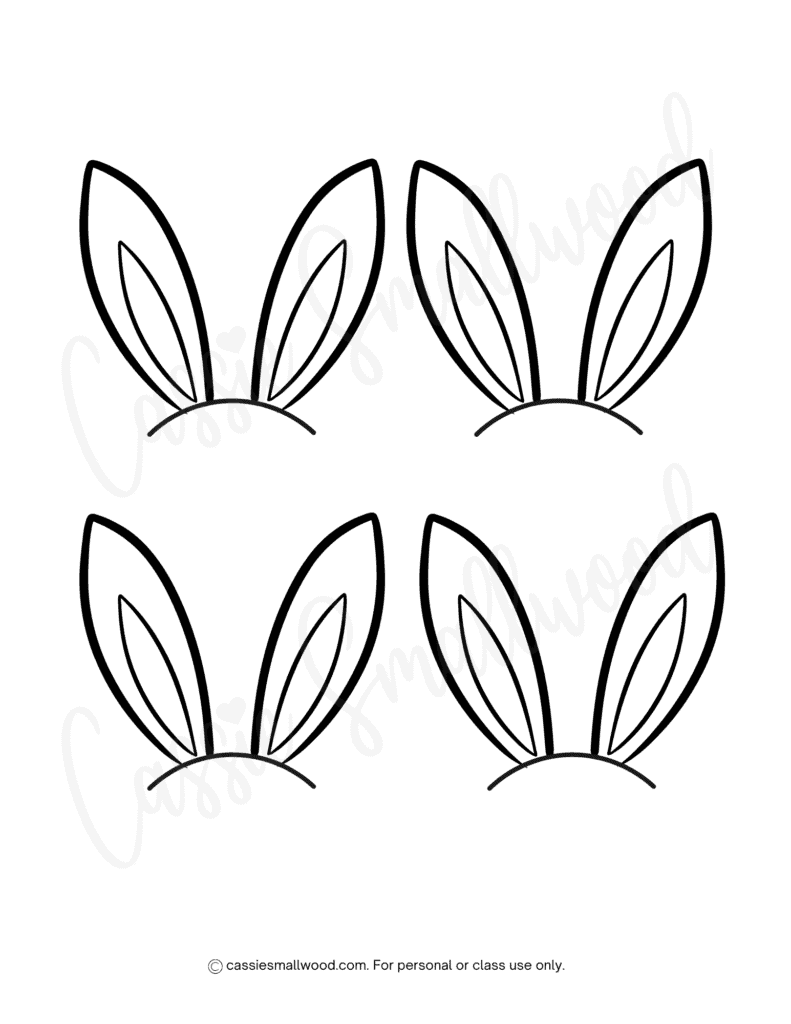 template rabbit ears