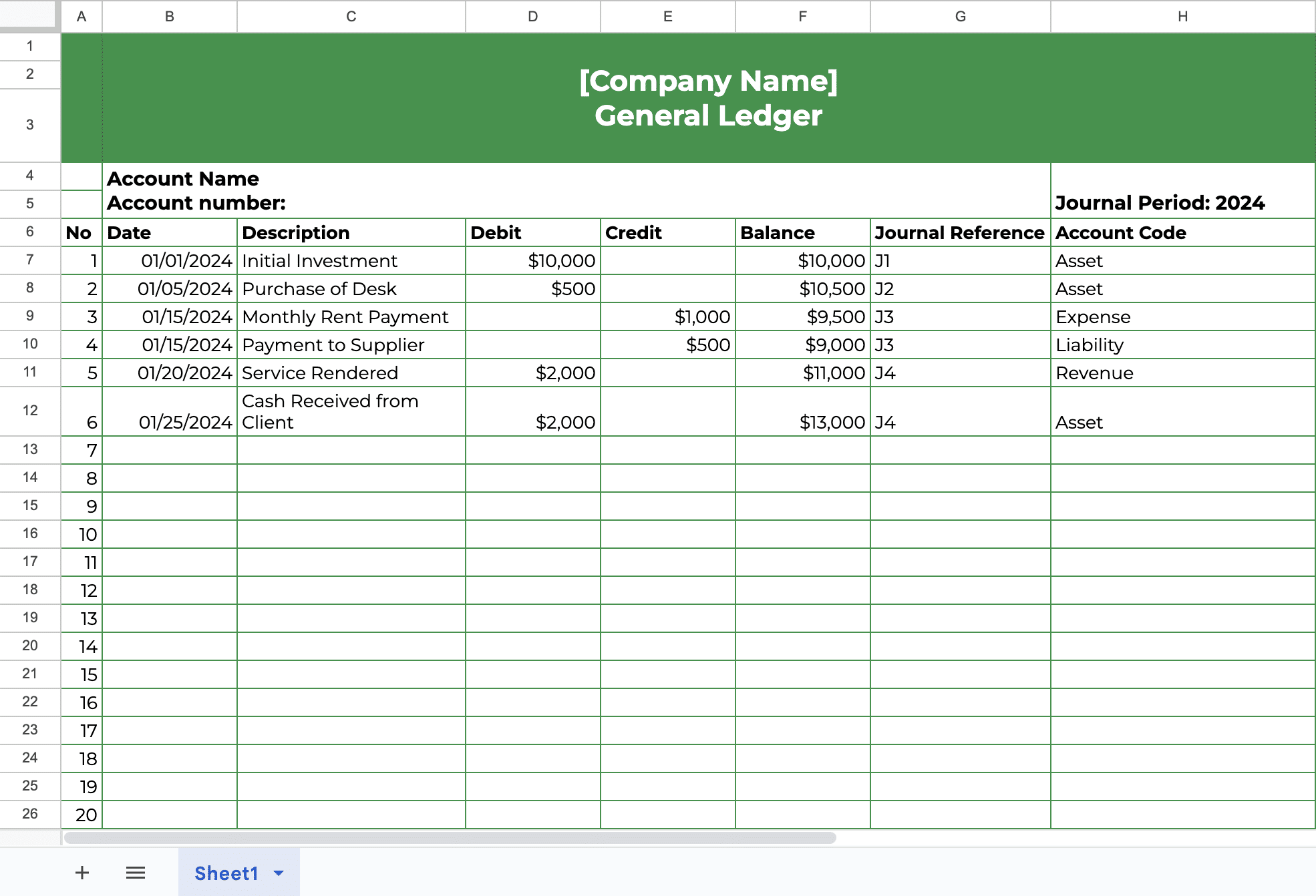 A Detailed Free Accounting General Ledger Template Financial Cents A Detailed Free Accounting General Ledger Template Financial Cents
