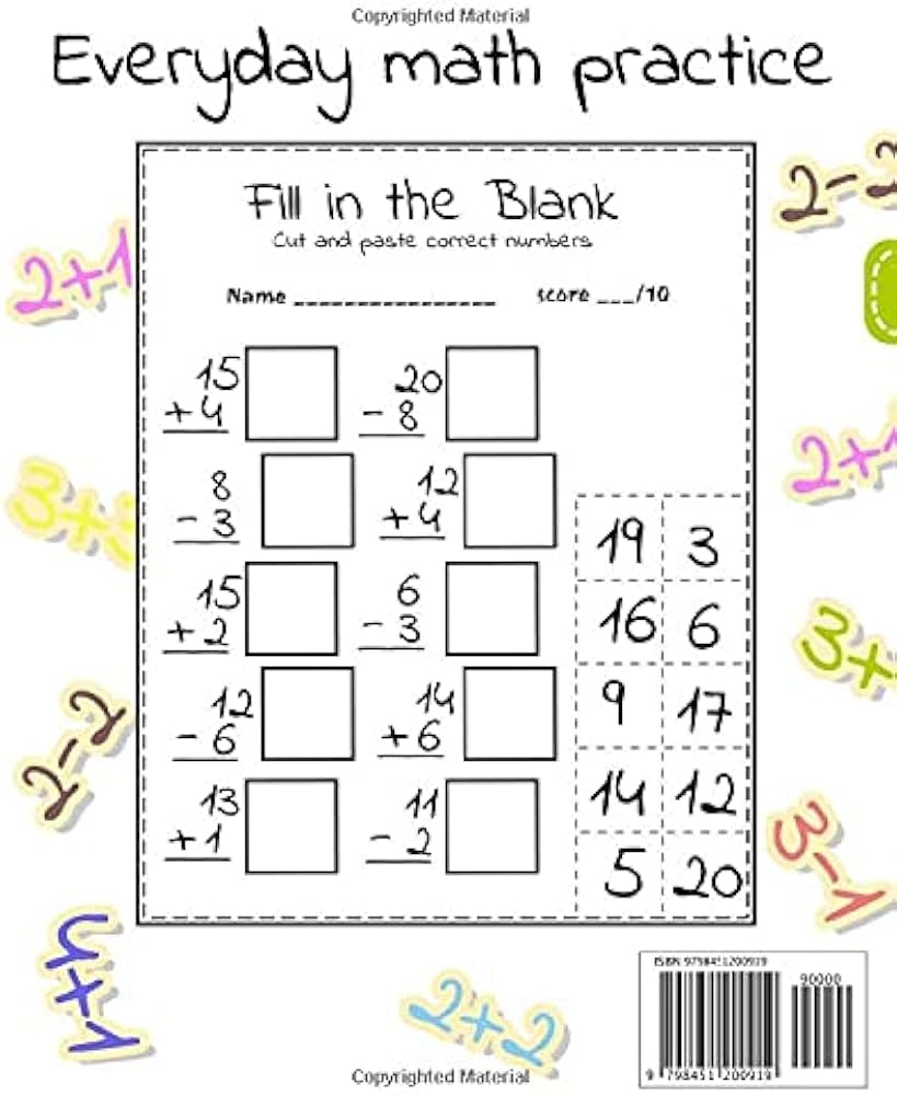 math and subtraction worksheets
