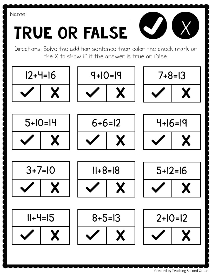 grade 2 math worksheets