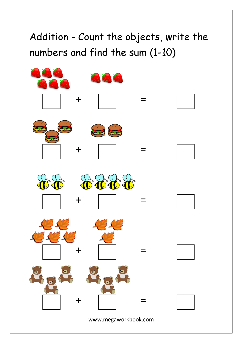 Addition Worksheets For Kindergarten Math Addition Worksheets Worksheets Library Addition Worksheets For Kindergarten Math Addition Worksheets Worksheets Library
