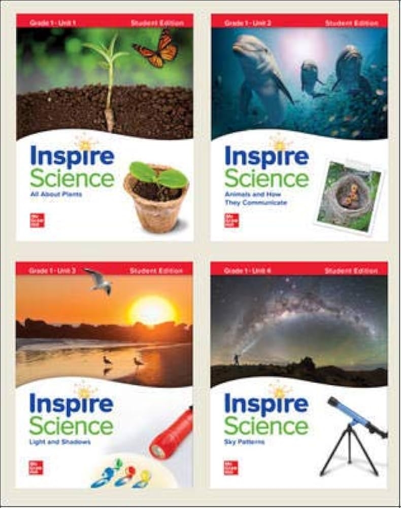 Amazon Inspire Science Grade 1 Print Student Edition Bundle Units 1 4 9780077007294 McGraw Hill Books