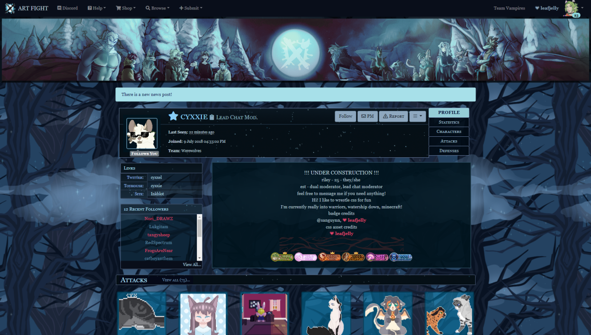 Art Fight Art Fight Official CSS Themes