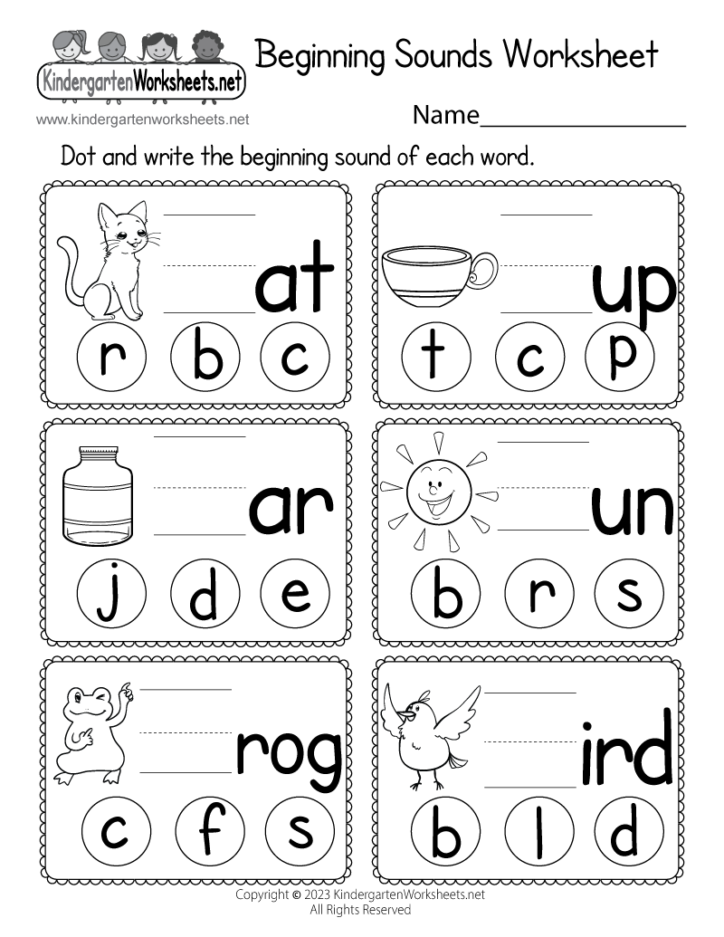 Beginning Sounds Worksheet Free Printable Digital PDF Beginning Sounds Worksheet Free Printable Digital PDF