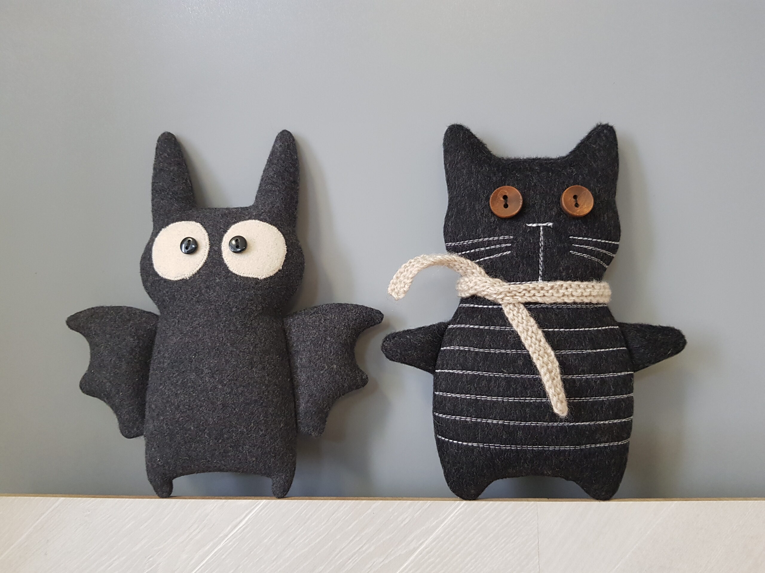 Black Cat Sewing Pattern PDF Halloween Doll Diy DailyDoll Shop