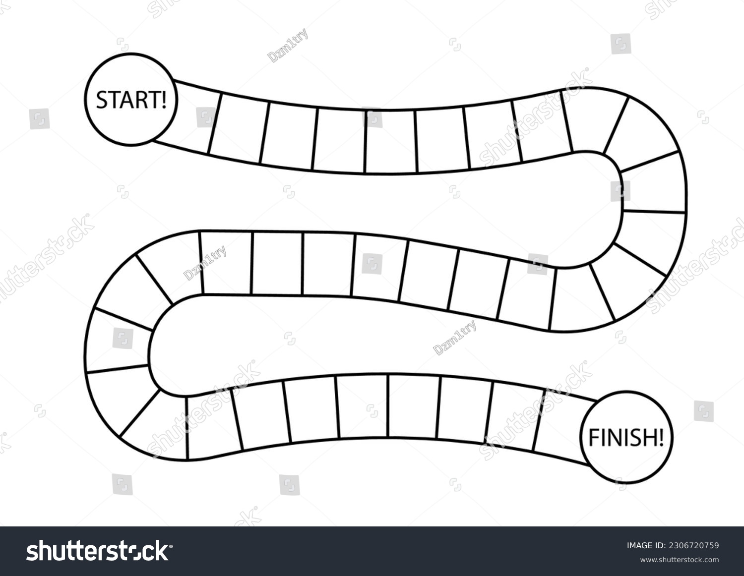 Blank Board Game Path Template Clipart Stock Vector Royalty Free 2306720759 Shutterstock Blank Board Game Path Template Clipart Stock Vector Royalty Free 2306720759 Shutterstock