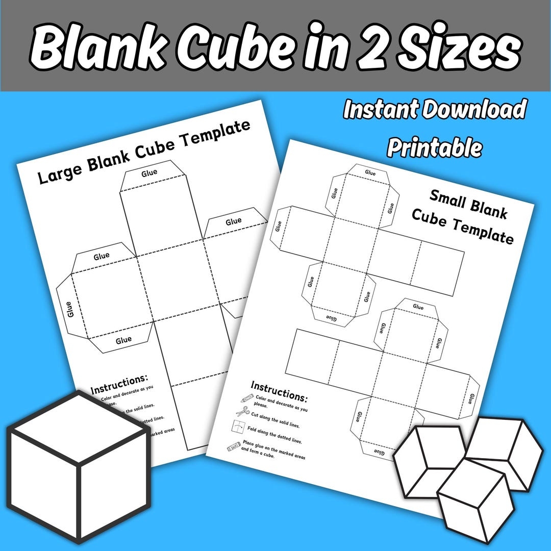 Blank Cube Templates Printable Blank Story Cube Pattern Activity Sheet Folding Paper Cube Craft For Kids Large Small Plain Cube Sizes Etsy Norway Blank Cube Templates Printable Blank Story Cube Pattern Activity Sheet Folding Paper Cube Craft For Kids Large Small Plain Cube Sizes Etsy Norway