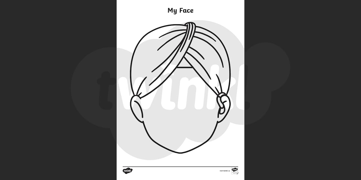 blank face template