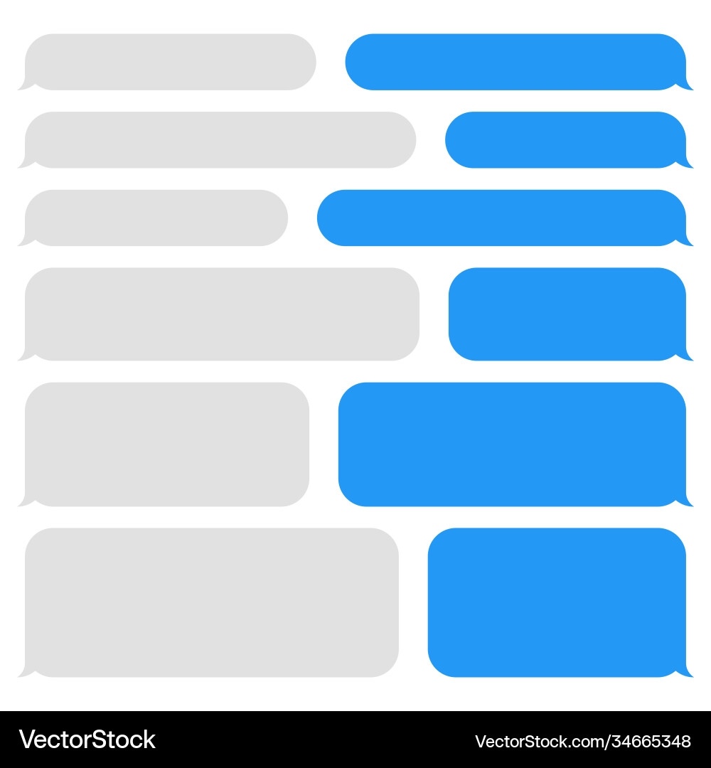 Blank Message Bubbles Chat Messaging Royalty Free Vector VectorStock Blank Message Bubbles Chat Messaging Royalty Free Vector VectorStock