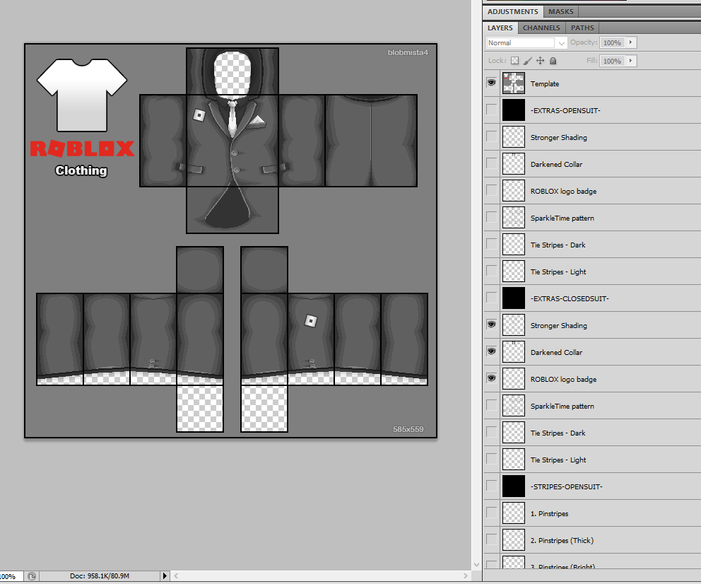 Build Your Own Suit Template Creations Feedback Developer Forum Roblox
