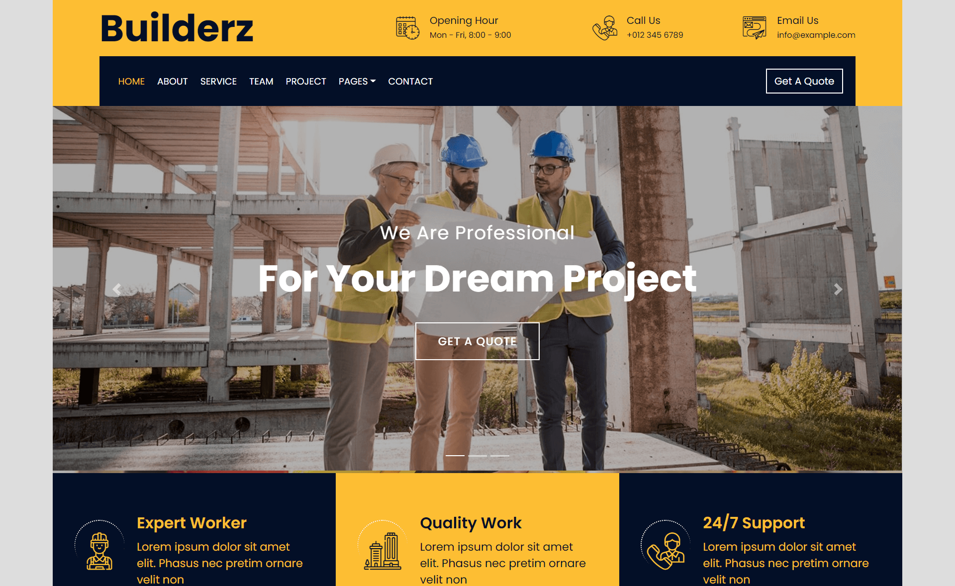 Builderz Free Bootstrap 4 HTML5 Construction Company Website Template ThemeWagon Builderz Free Bootstrap 4 HTML5 Construction Company Website Template ThemeWagon
