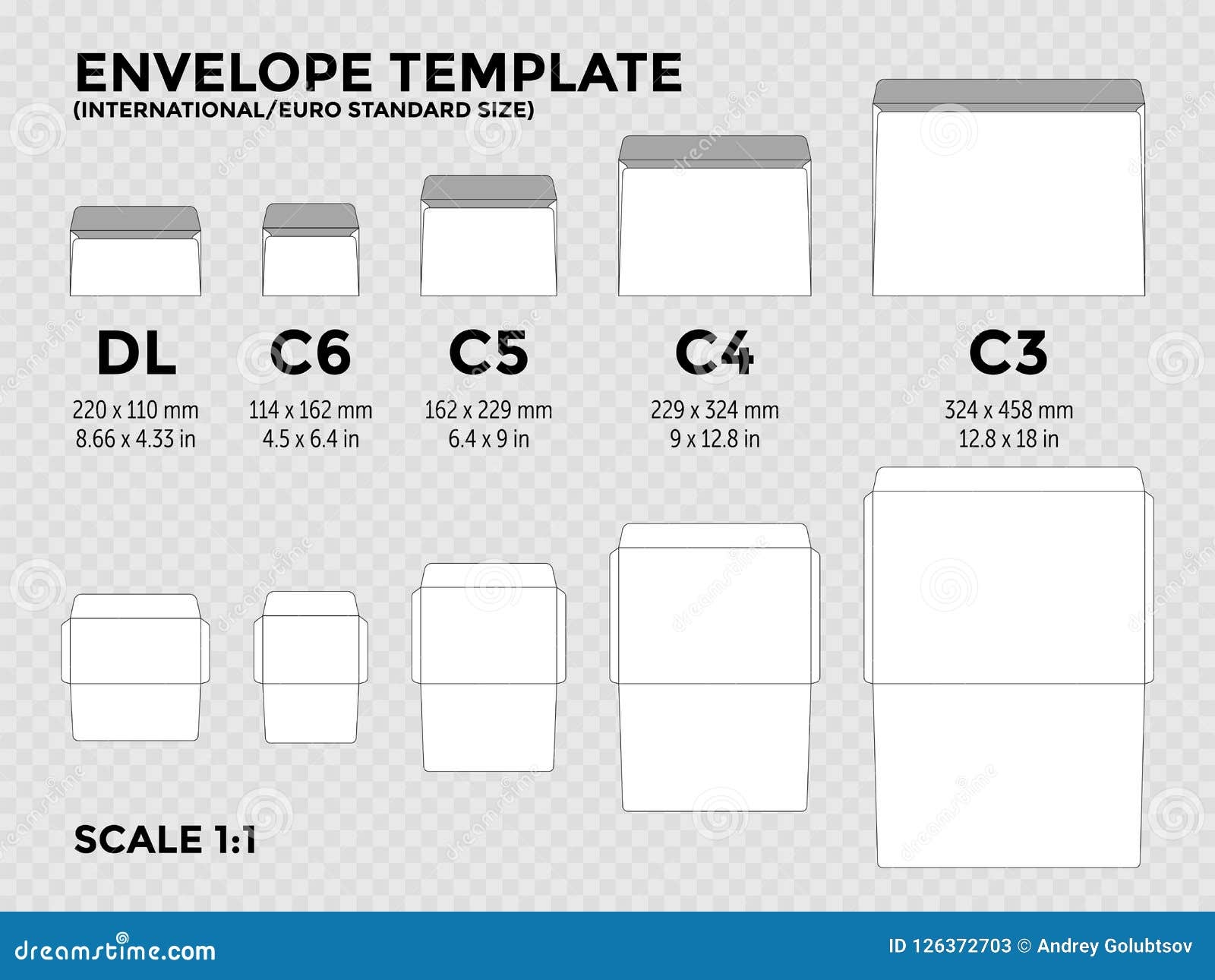 c4 window envelope template