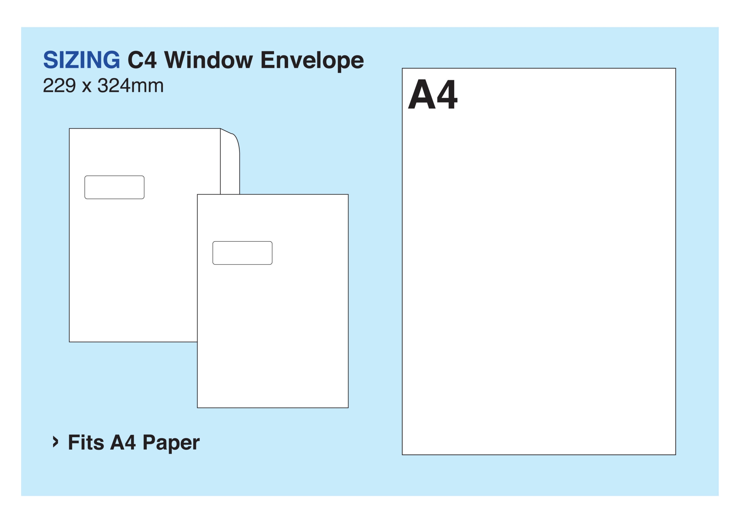 C4 Window Envelopes Envelope Print