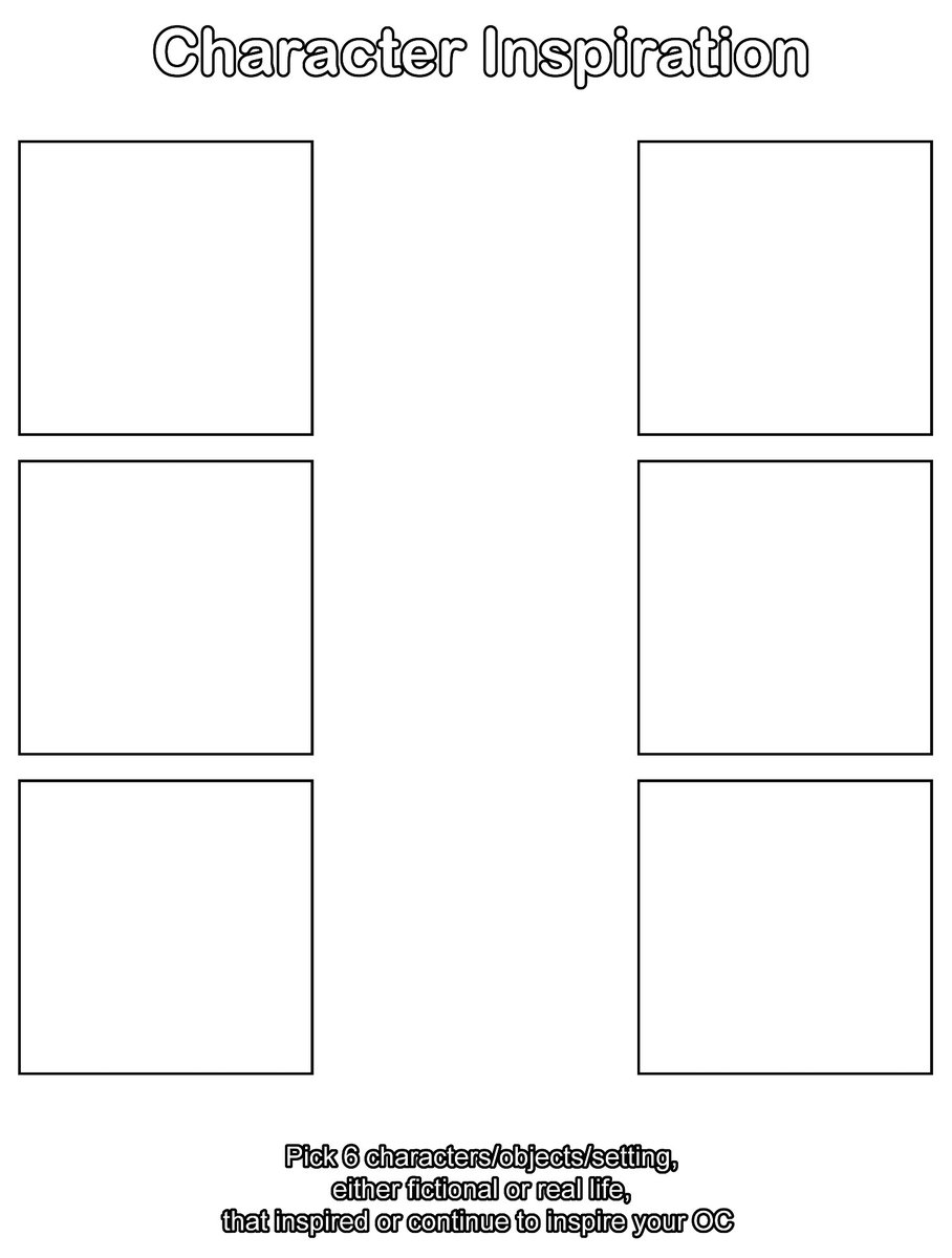 Character Inspiration Sheet 