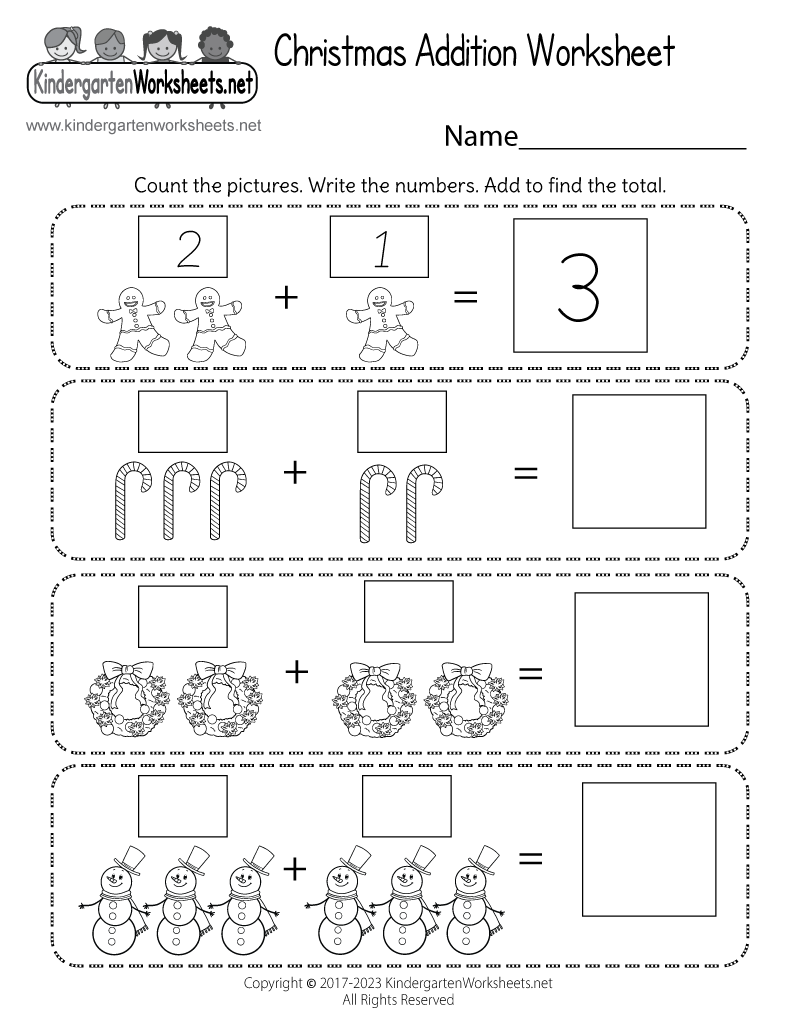 Christmas Addition Worksheet Free Printable Digital PDF Christmas Addition Worksheet Free Printable Digital PDF