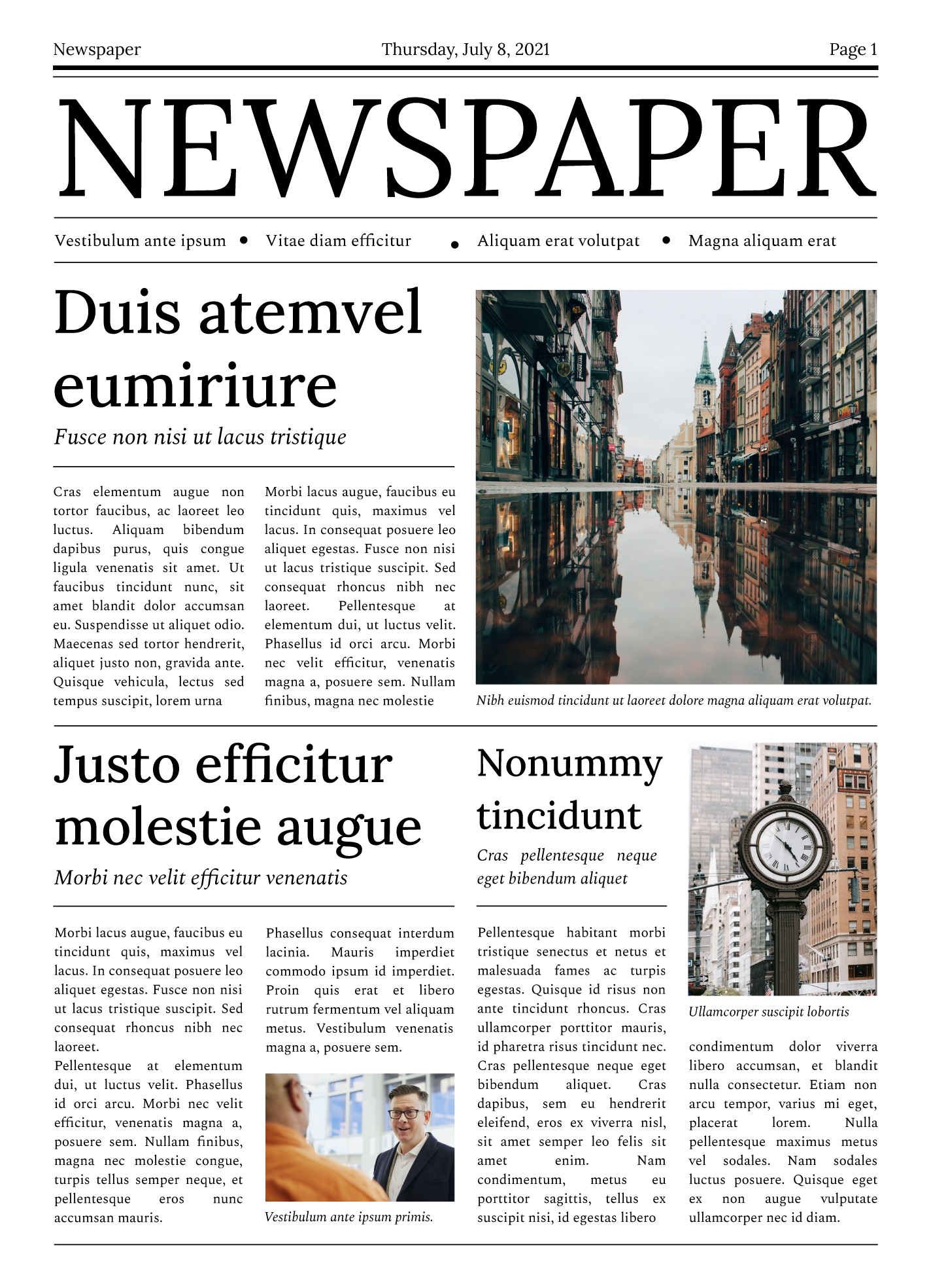 Classic Newspaper Free Google Docs Template Gdoc io Classic Newspaper Free Google Docs Template Gdoc io