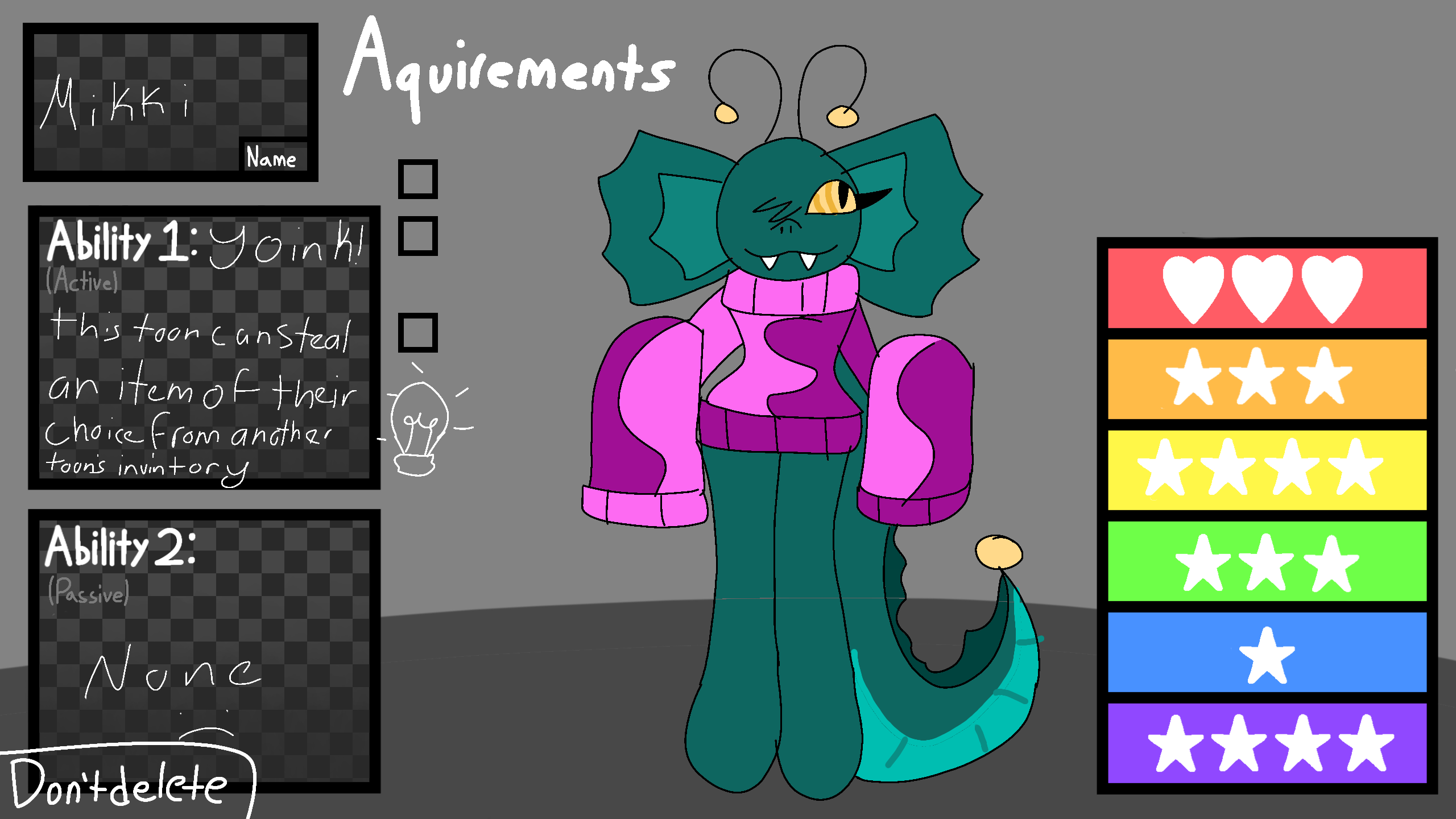 dandy's world stats template dandy's world stats template