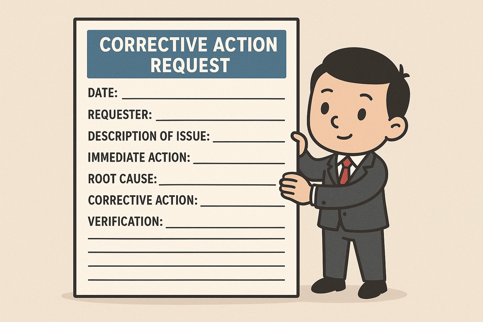 Corrective Action Request Template A Guide For Quality Improvement