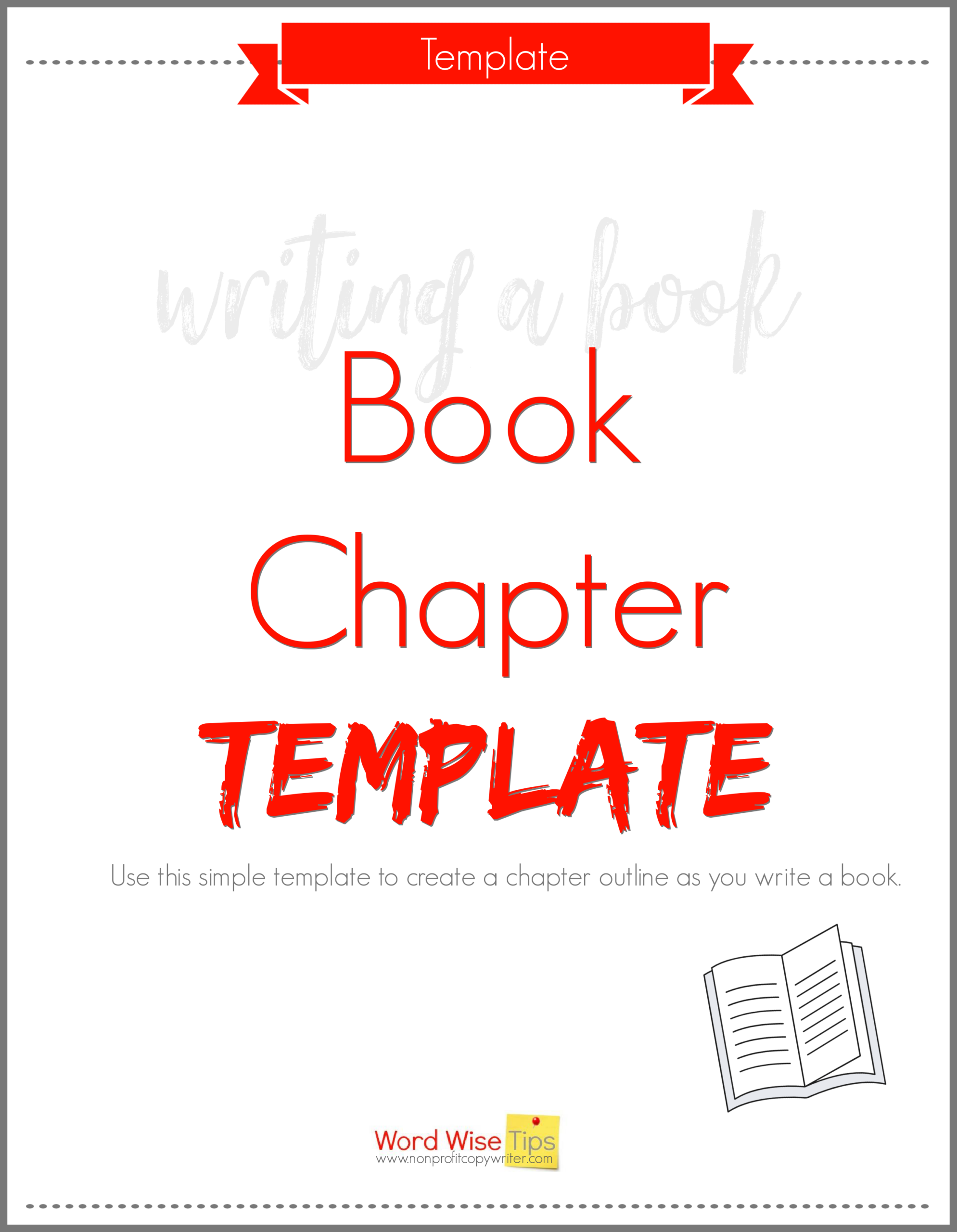 book outline template