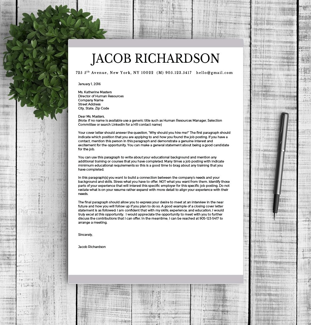 Dentist Resume Template Jacob MasterBundles
