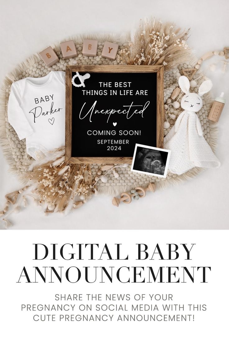 free editable pregnancy announcement template