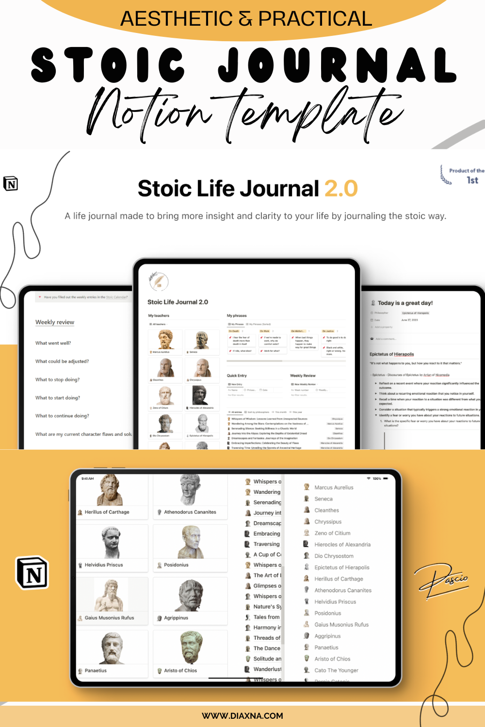 stoic journal template stoic journal template