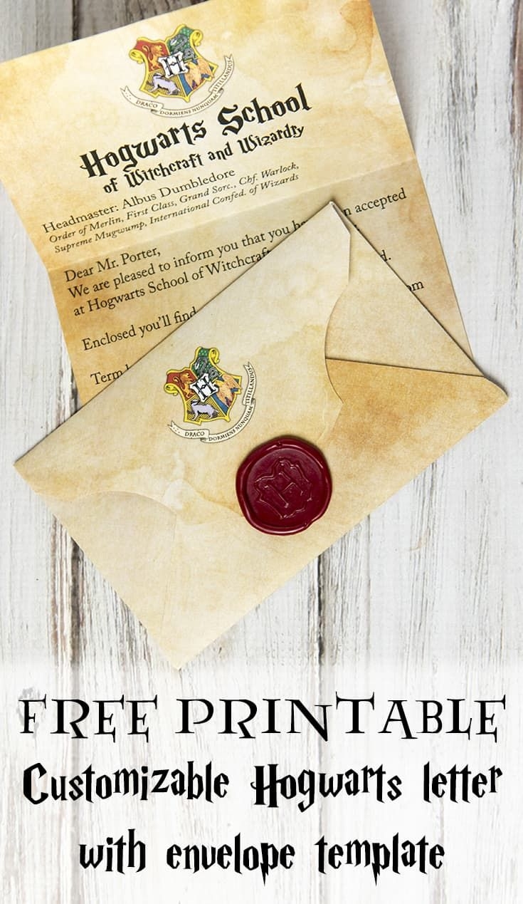 DIY Hogwarts Letter With Envelope And Hogwarts Seal More Than Thursdays DIY Hogwarts Letter With Envelope And Hogwarts Seal More Than Thursdays