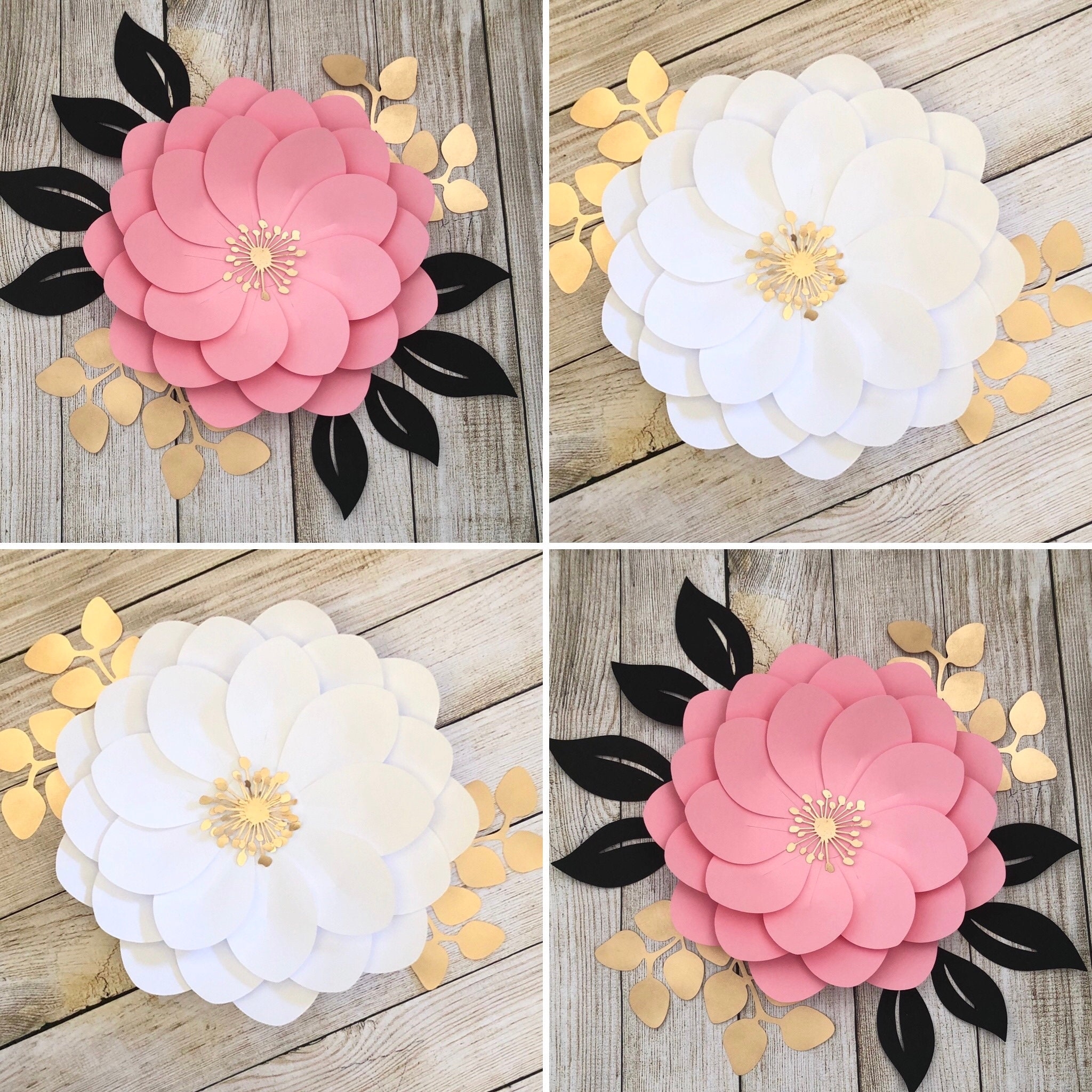 DIY Paper Flower Template 7 Sizes For Event Decor PDF Etsy