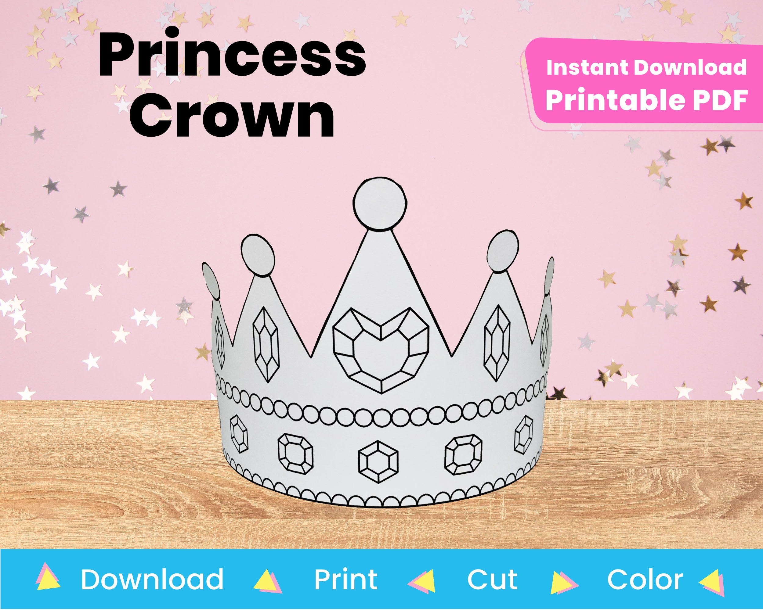 crown template print crown template print