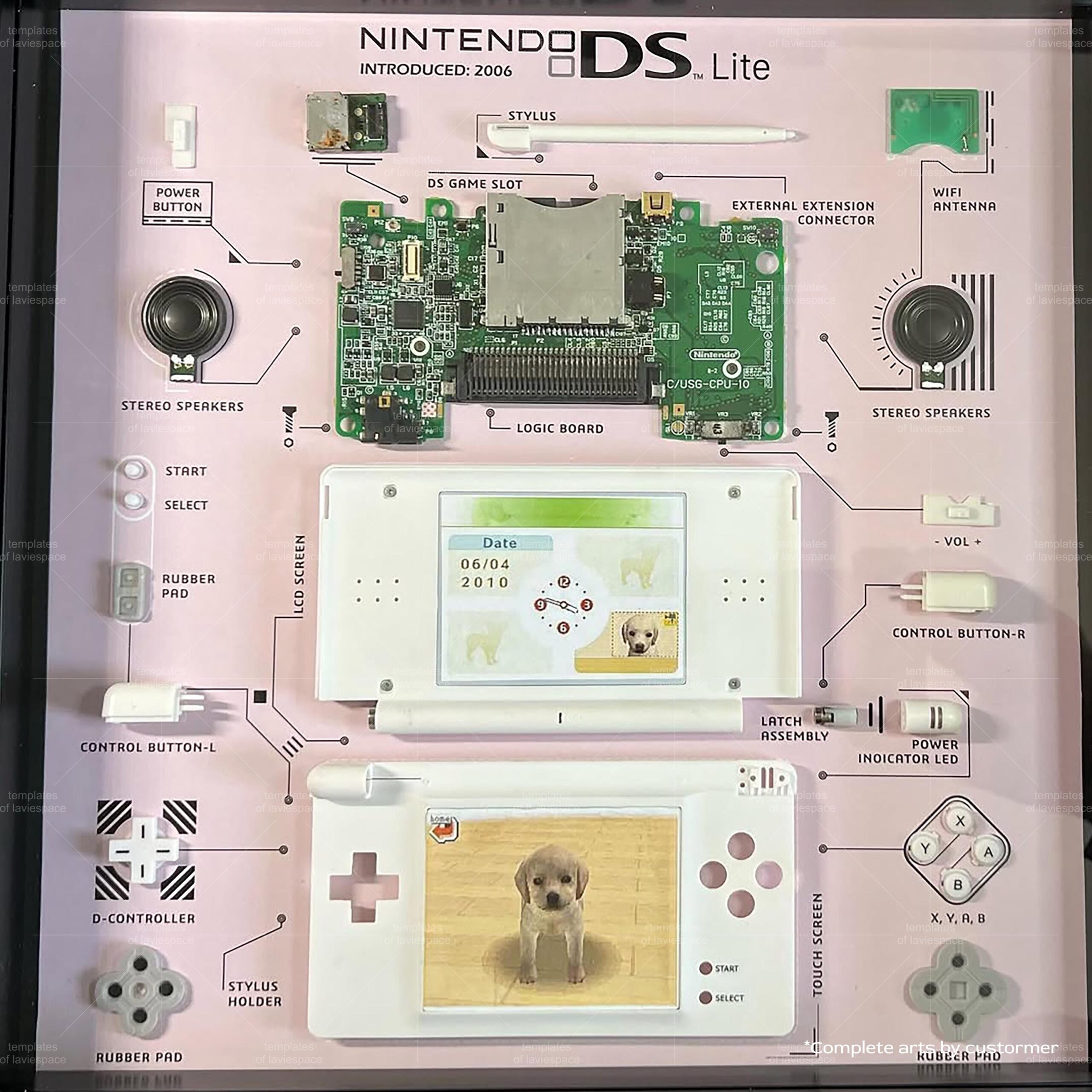 Download DS Lite Teardown Template Square Framed Disassembly Game Controller Drawings Etsy Download DS Lite Teardown Template Square Framed Disassembly Game Controller Drawings Etsy