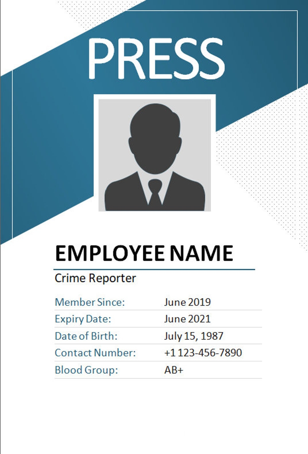 press pass template press pass template