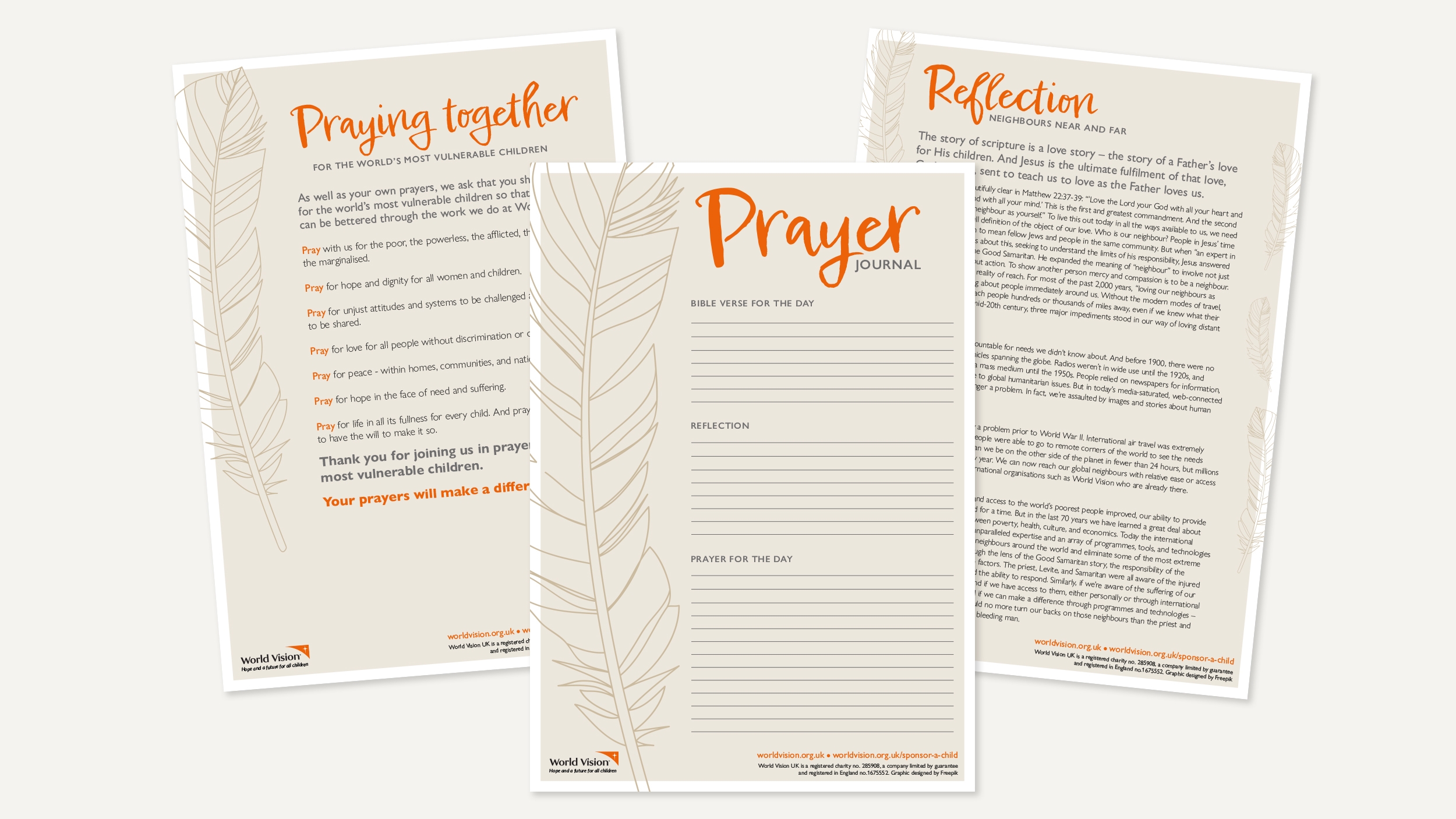 Download Your Free Prayer Journal World Vision UK Download Your Free Prayer Journal World Vision UK
