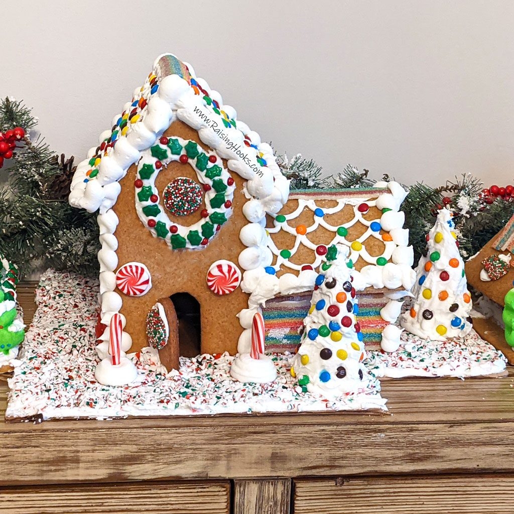 EASY 2 Story Gingerbread House Template Raising Hooks