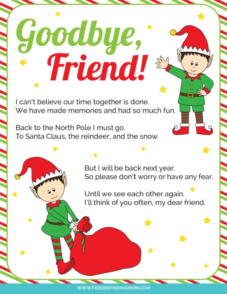 elf on the shelf letter template