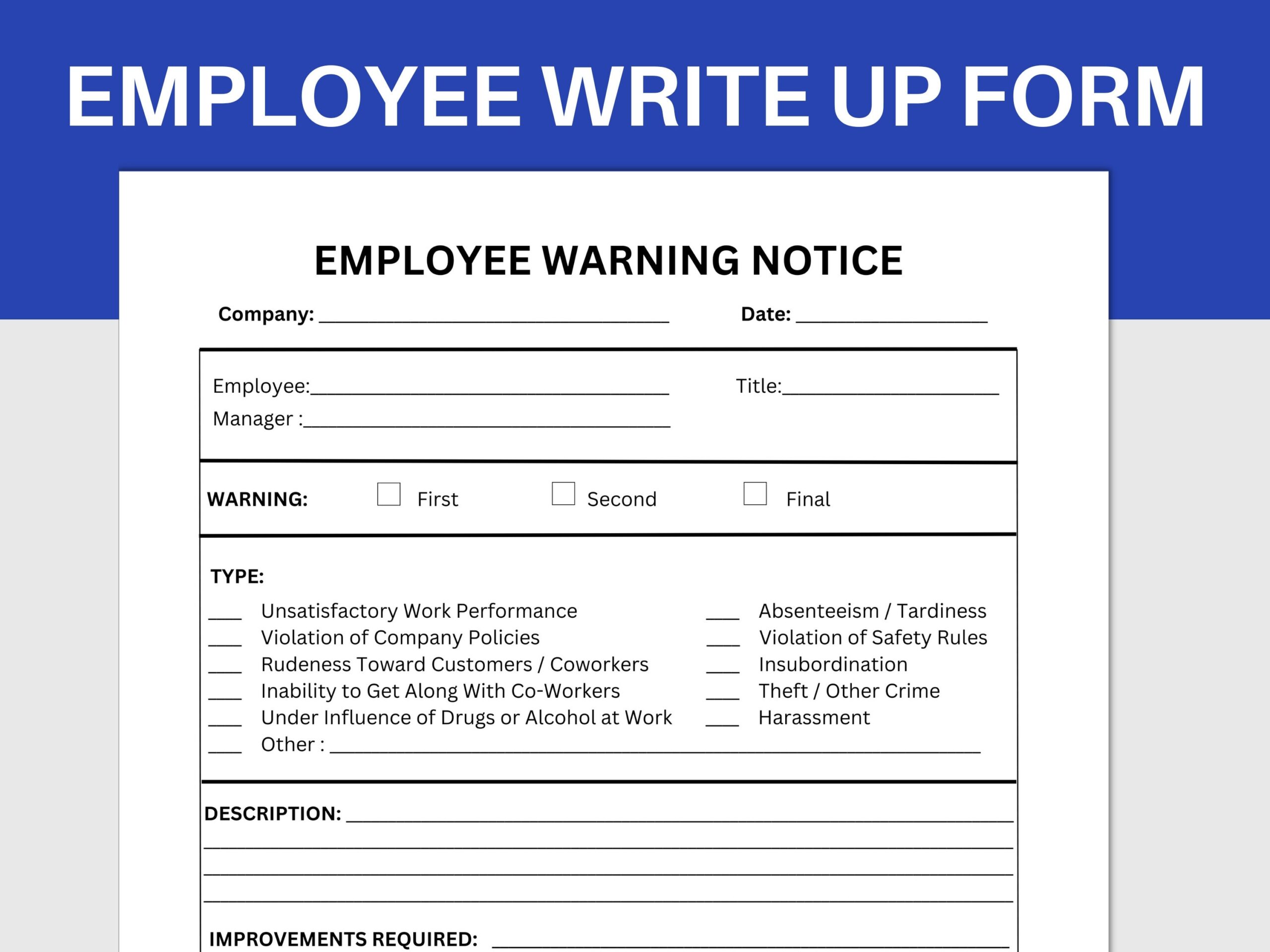 write up template