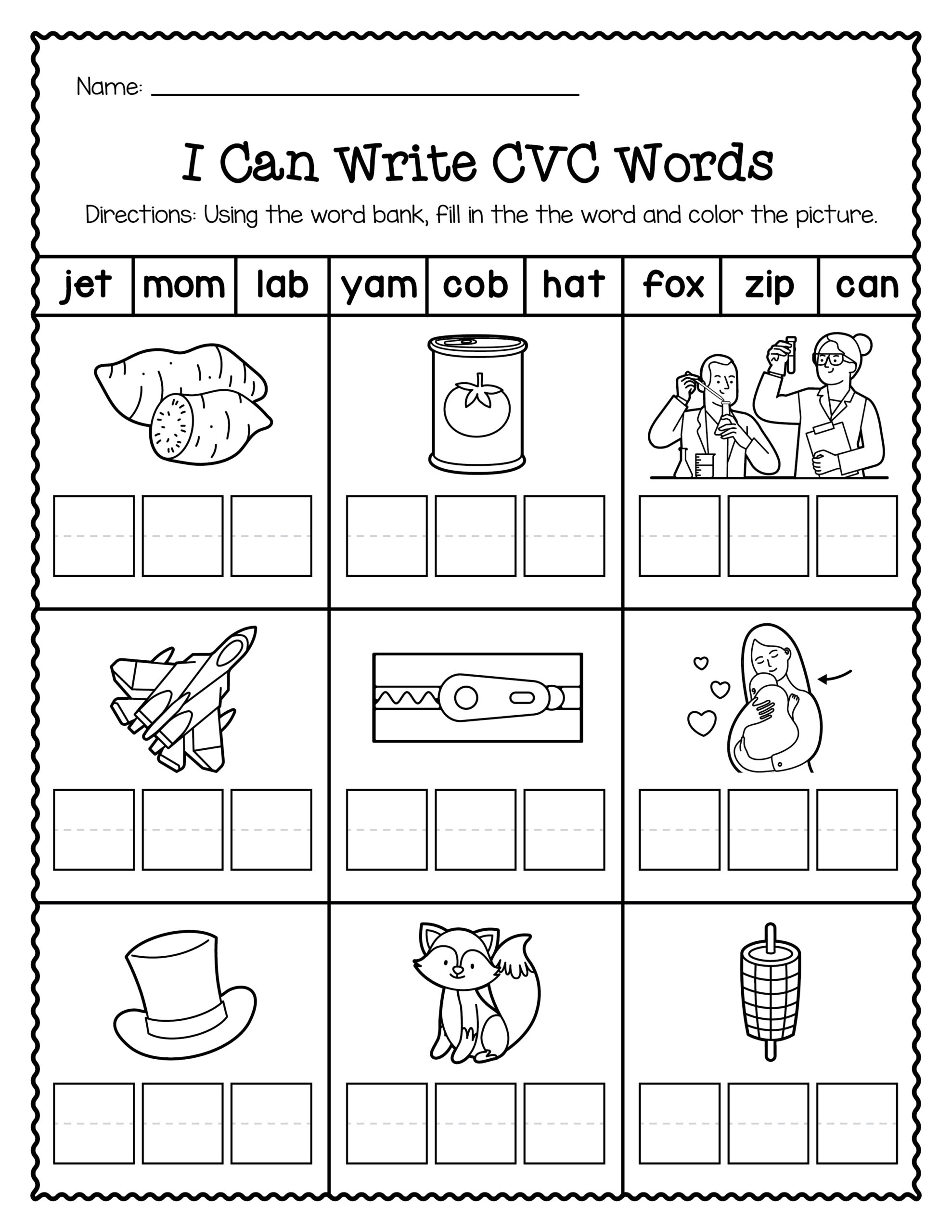 Engaging CVC Words Worksheets For Kindergarten And 1st Grade Phonics Made By Teachers