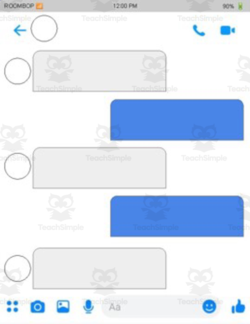 Facebook Messenger Template Editable On Google Slides By Teach Simple Facebook Messenger Template Editable On Google Slides By Teach Simple