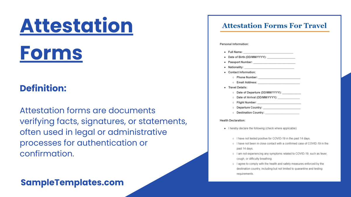 FREE 15 Sample Attestation Forms In Word PDF FREE 15 Sample Attestation Forms In Word PDF