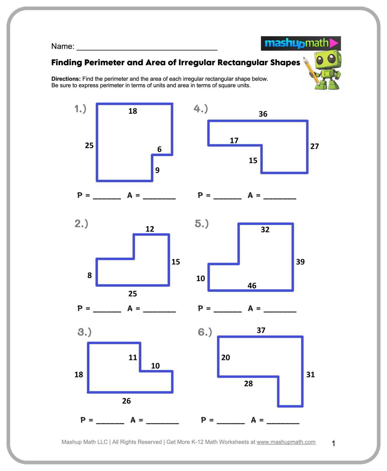 6th grade math worksheets