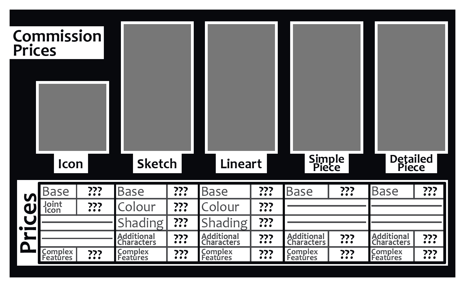 FREE Commission Prices TEMPLATE By Jenny2 point 0 On DeviantArt