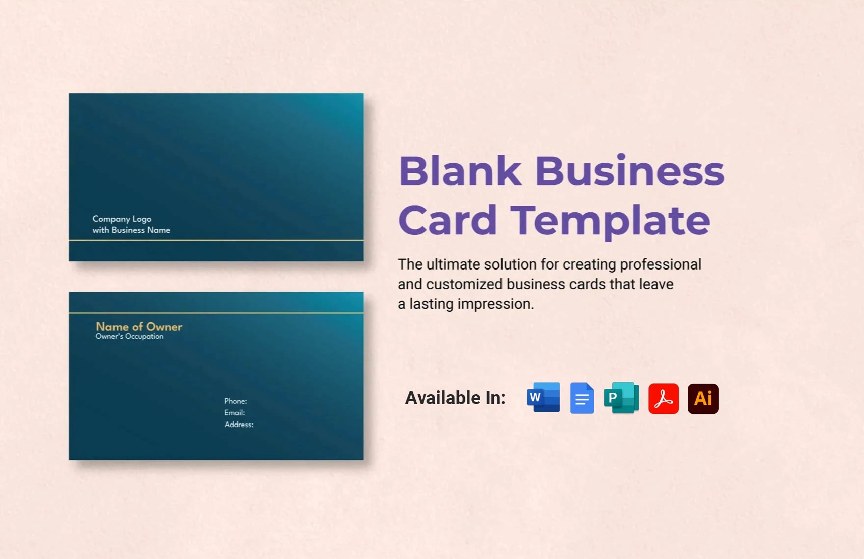 google docs business card template