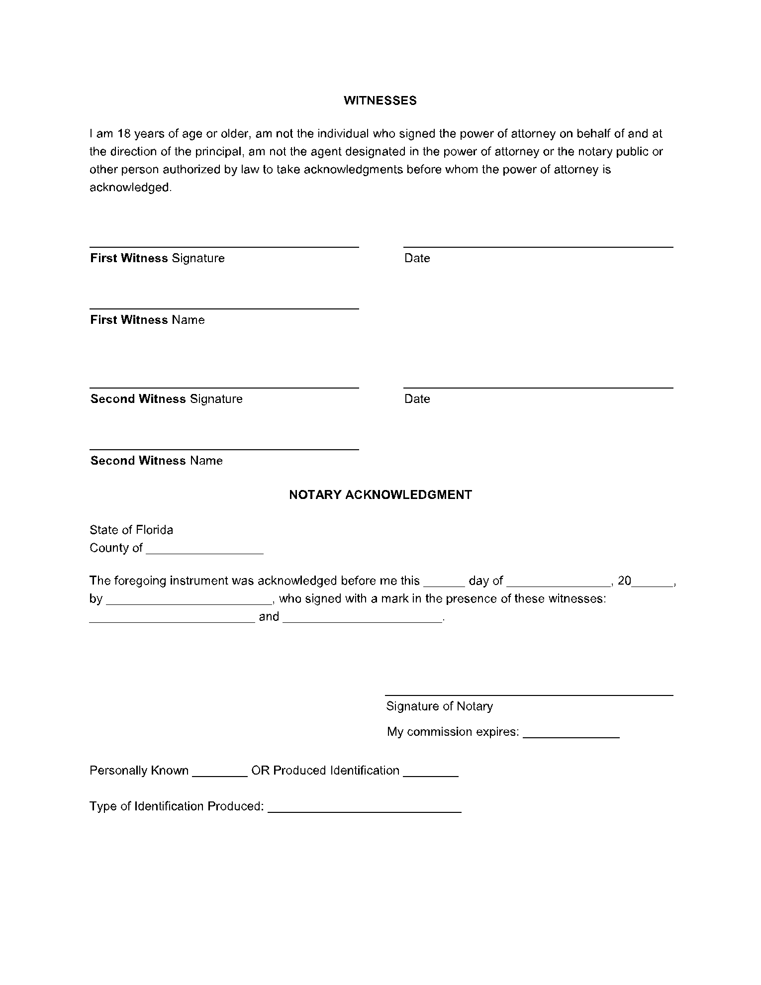 Free Florida Durable Power Of Attorney Form PDF CocoSign Free Florida Durable Power Of Attorney Form PDF CocoSign