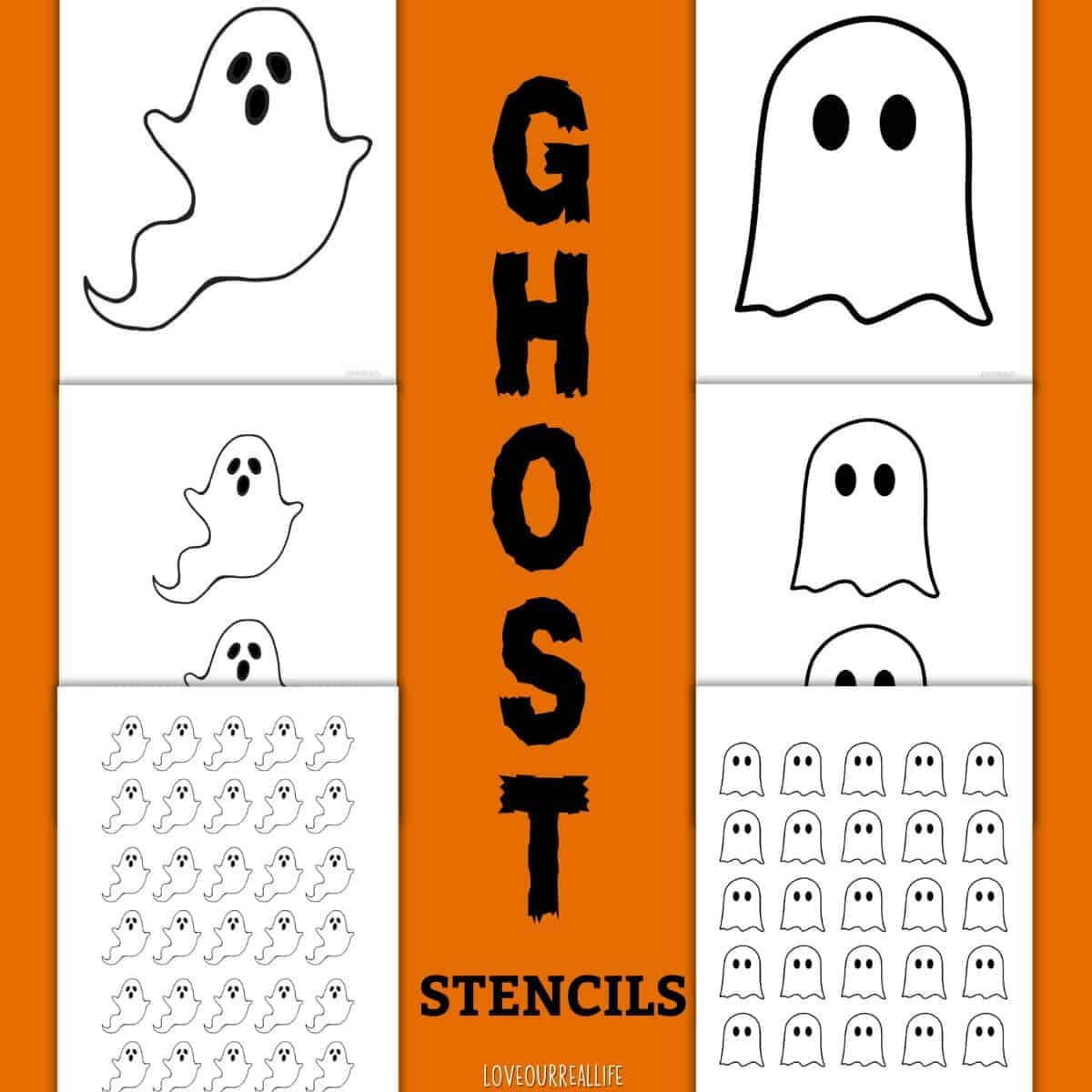 printable ghost template