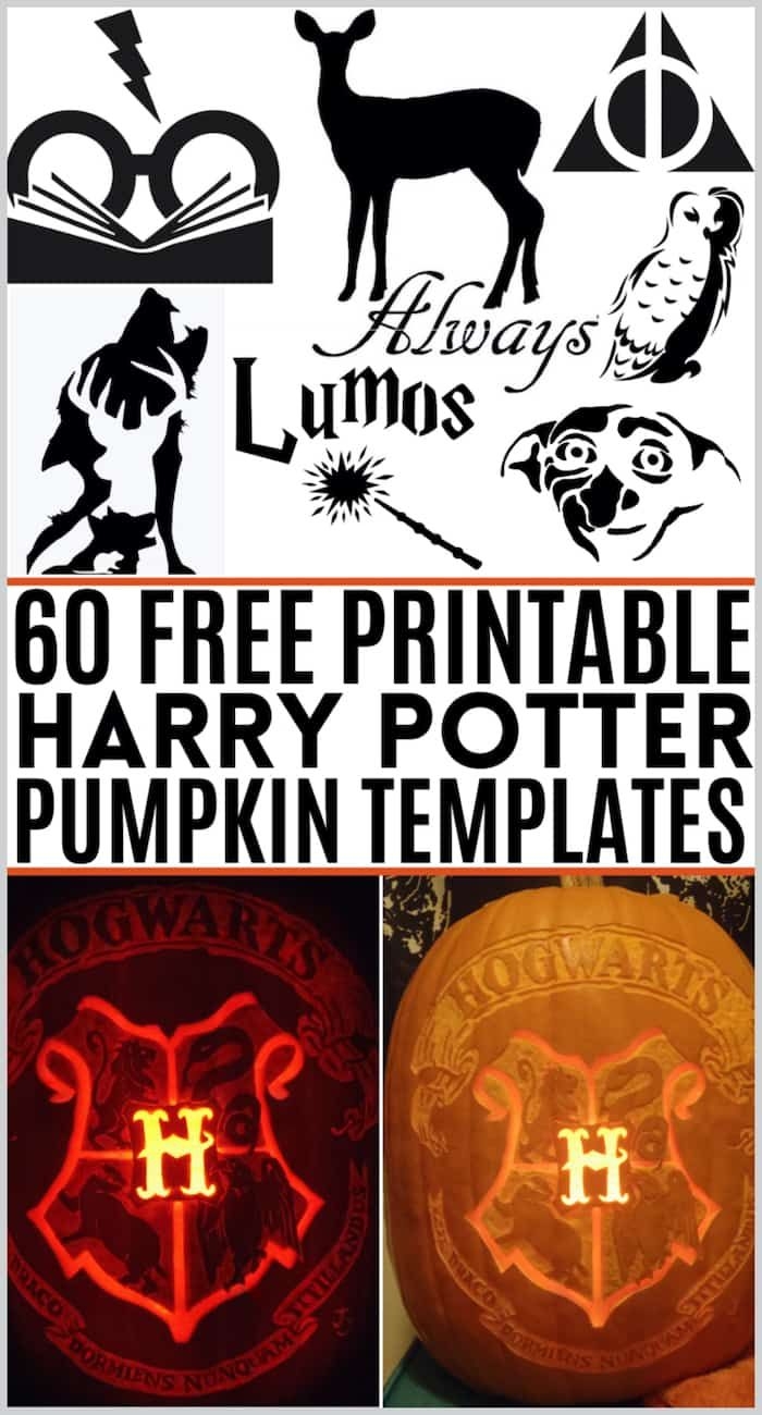 Free Harry Potter Pumpkin Templates Download 60 Printable Harry Potter Pumpkin Carving Patterns Featuring All The Characters Quotes Spells Animals And Symbols You Love From Both The Books And The Movies 