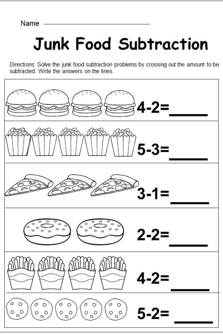 Free Kindergarten Subtraction Worksheet Kindermomma Free Kindergarten Subtraction Worksheet Kindermomma