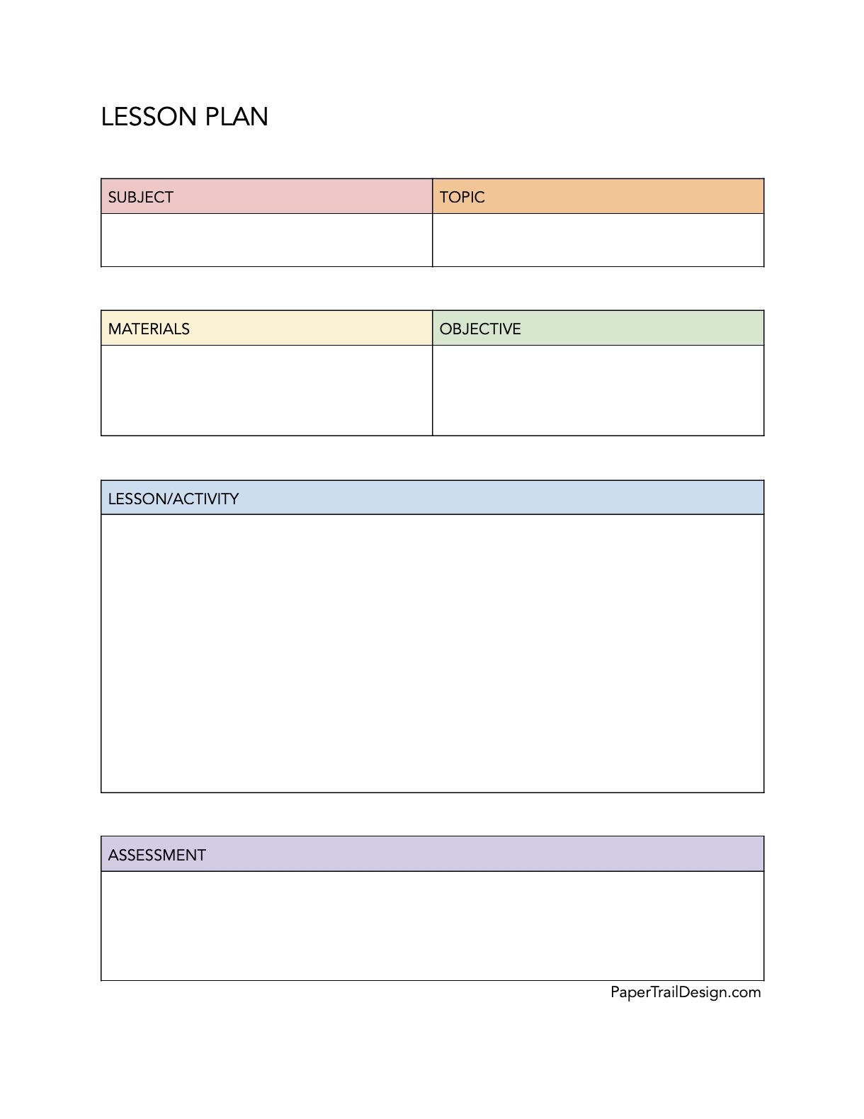Free Lesson Plan Template For Google Docs Paper Trail Design Free Lesson Plan Template For Google Docs Paper Trail Design